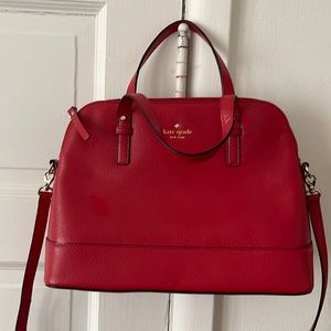 Kate Spade New York red leather handbag